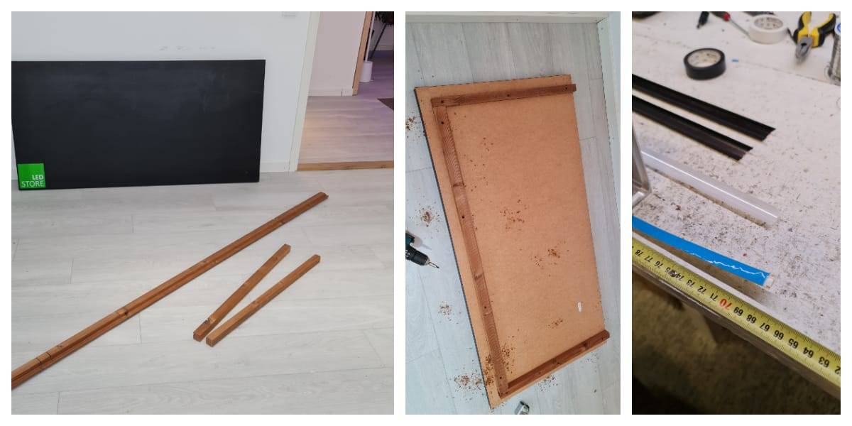 Projekt osvětlení stolu - Nový život pro starou desku stolu