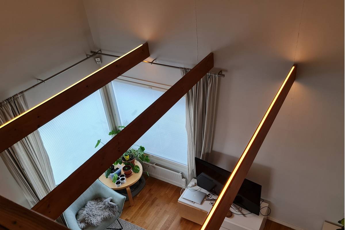 Led světelný pás pro obývací pokoj, nepřímé světlo v obývacím pokoji hlavní obrázek