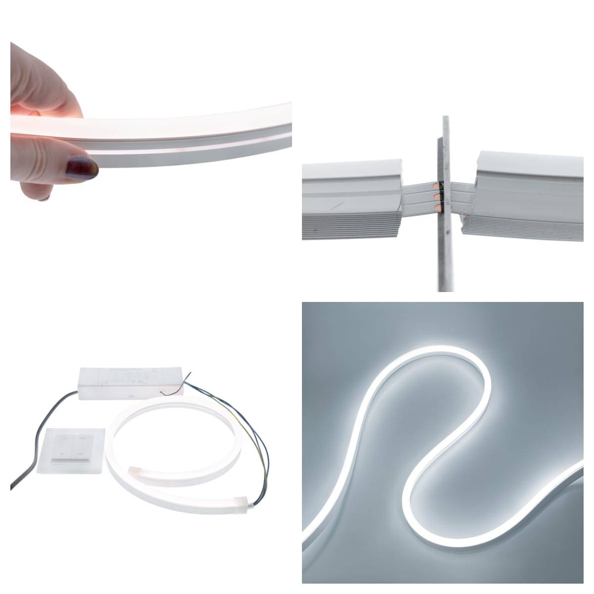 S páskem LED NEON je možné vytvářet zakřivené tvary s LED diodami.