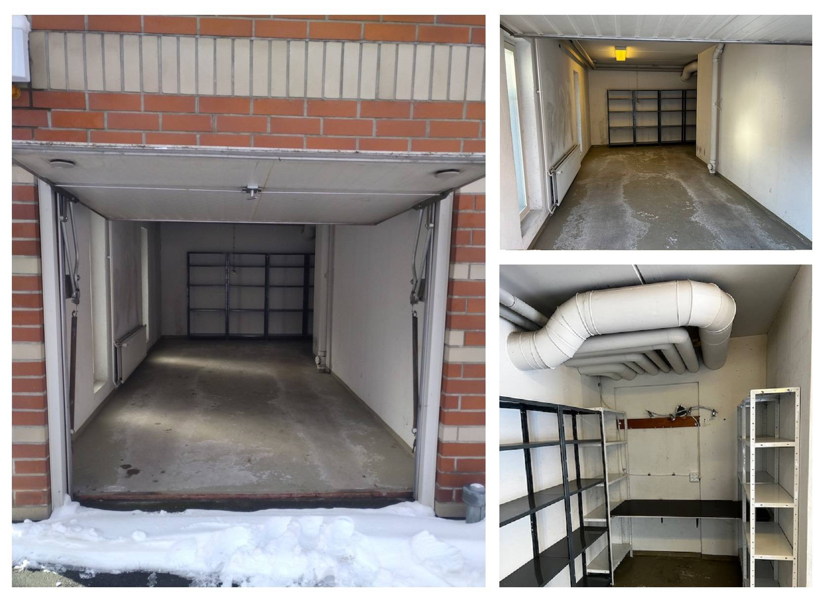 Osvětlení garáže před renovací