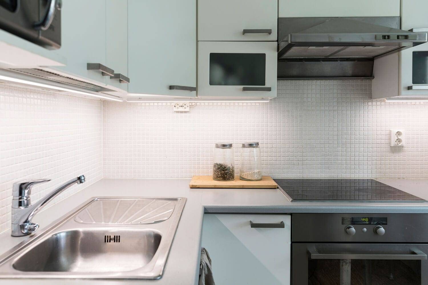 renovace osvětlení s LED osvětlením v kuchyni