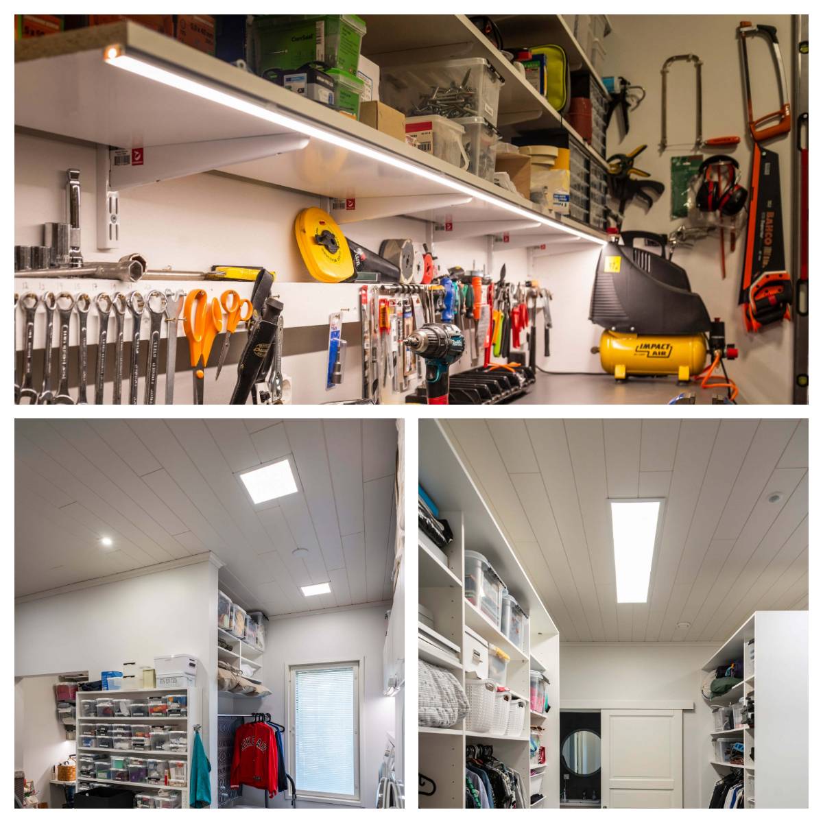 výměna zářivek za LED pásky nebo LED panelová světla