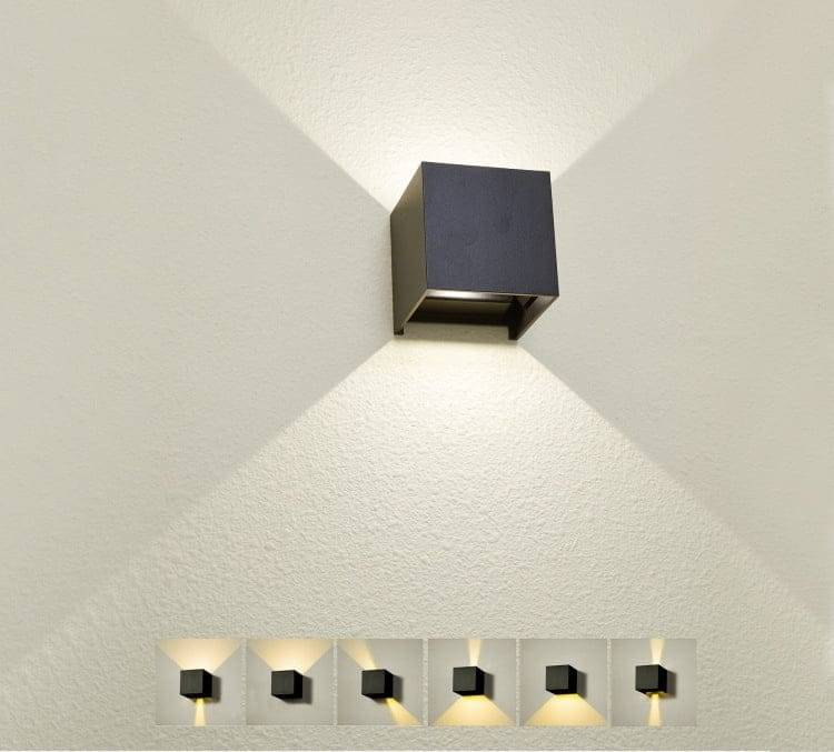 Funkční stěna LedStore v černé barvě