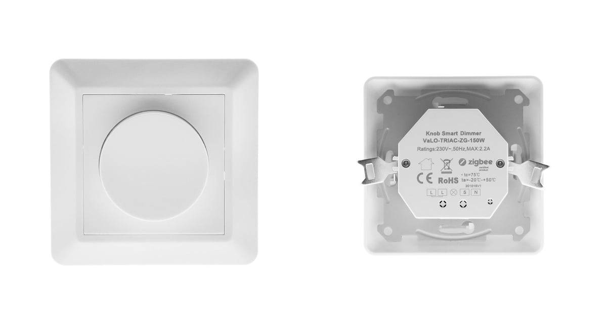Párování se provádí takto pomocí kabelového ovladače Triac 150w Zigbee.